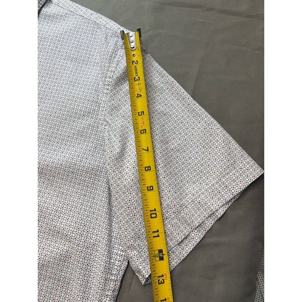 Jos. A. Bank Comfort Stretch Tailored Fit Short Sleeve Shirt - XL - Picture 9 of 10